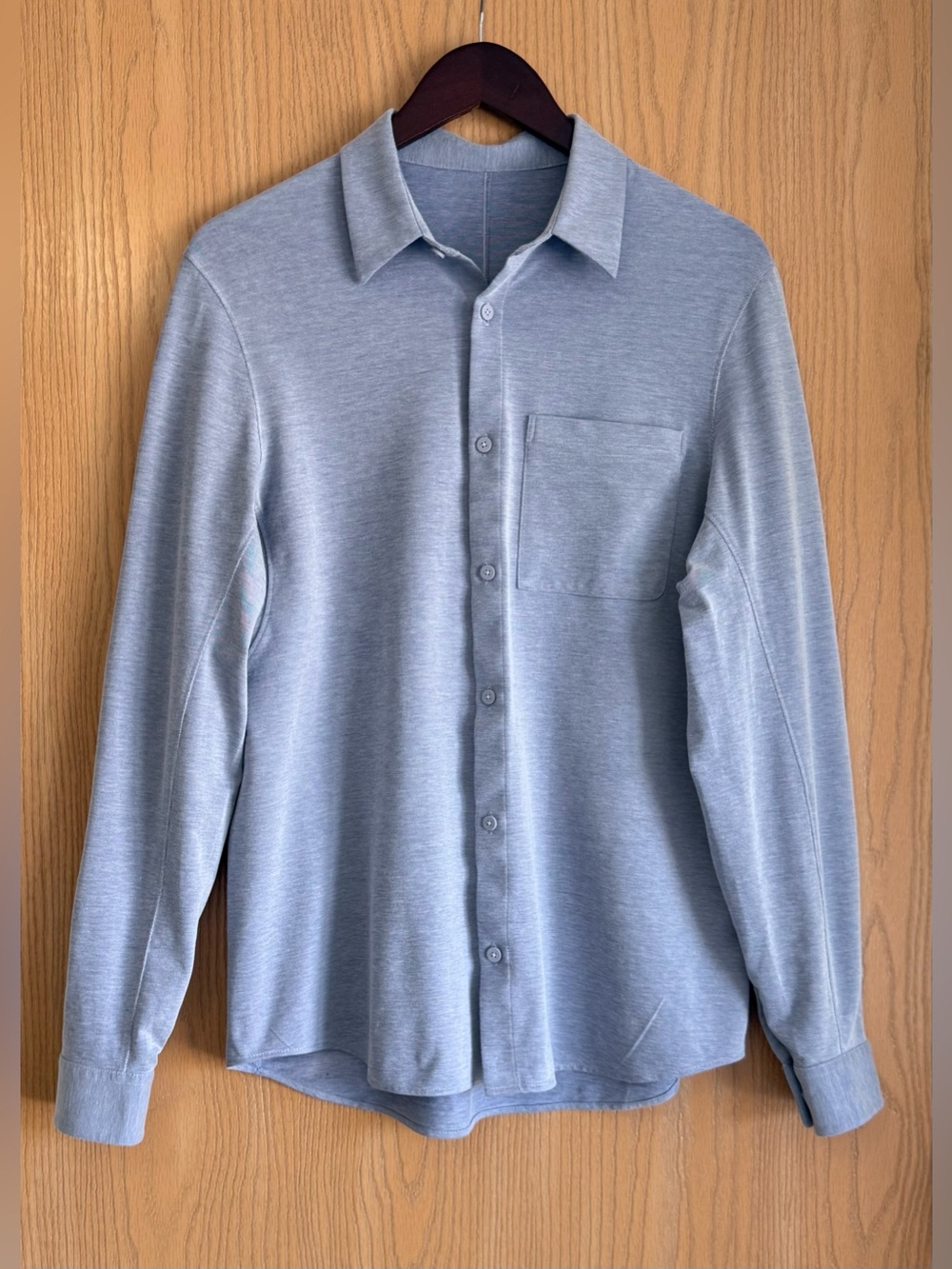Lululemon | Men Medium | Blue Commission Button Down Shirt Performance Stretch